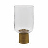 Cadey Large Candle Holder | Worlds Away Clear Glass Votive Pillar Holder at Fig Linens and Home