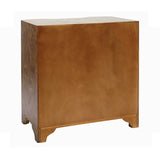 Calvin Dark Burlwood Side Table | Worlds Away at Fig Linens and Home - Back of Chest View 1