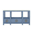 Campbell Blue Console Table by Worlds Away | Decorator Furniture at Fig Linens and Home Front View