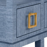 Campbell Blue Console Table by Worlds Away | Decorator Furniture - Detail of Drawer View 2