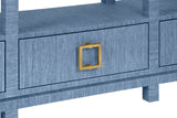 Campbell Blue Console Table by Worlds Away | Decorator Furniture at Fig Linens and Home Detail View