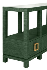 Campbell Green Console Table by Worlds Away | Angle View at Fig Linens and Home 2