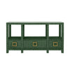 Campbell Green Console Table by Worlds Away | Front View at Fig Linens and Home