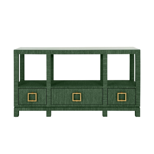 Campbell Green Console Table by Worlds Away | Front View at Fig Linens and Home