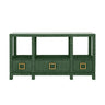 Campbell Green Console Table by Worlds Away | Front View at Fig Linens and Home