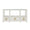 Campbell White Console Table by Worlds Away - Front View at Fig Linens and Home