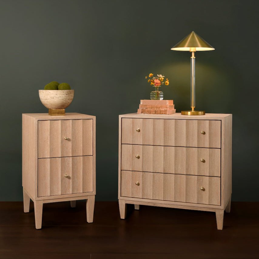 Carmack Cerused Oak Cabinet by Worlds Away at Fig Linens and Home - Lifestyle