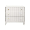 Carmack White Side Table by Worlds Away at Fig Linens and Home - View 1