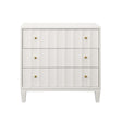Carmack White Side Table by Worlds Away at Fig Linens and Home - View 1