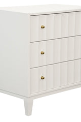 Carmack White Side Table by Worlds Away at Fig Linens and Home - View 4