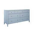 Carnegie Light Blue Cabinet by Worlds Away 34"H x 62"W x 20"D Light Blue at FIG LINENS AND HOME 3