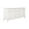 Worlds Away Carnegie White Cabinet | Dressers & Chests at Fig Linens and Home - Side View