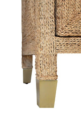 Casey Rope Buffet Cabinet | Worlds Away Dining Console at Fig Linens and Home - Base View