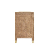 Casey Rope Buffet Cabinet | Worlds Away Dining Console at Fig Linens and Home - Side View