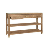 Cassie Natural Rope Console Table by Worlds Away | Coastal Furniture at Fig Linens and Home - Drawer