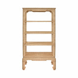 Cavalier Rattan Etagere by Worlds Away at Fig Linens and Home - Front View