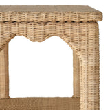 Cavalier Rattan Etagere by Worlds Away at Fig Linens and Home - Weave View