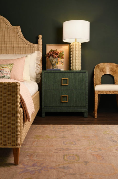 Cece Scallop Beige Ceramic Table Lamp by Worlds Away at Fig Linens and Home - View 4