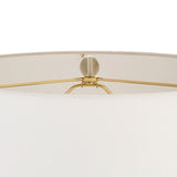 Cece Scallop Beige Ceramic Table Lamp by Worlds Away at Fig Linens and Home - Finial View 1