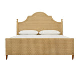 Chamberlain Rattan Bed Frame in King Size | Worlds Away Beds at Fig Linens and Home - Front