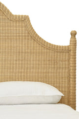 Chamberlain Rattan Bed Frame in King Size | Worlds Away Beds at Fig Linens and Home - Detail 2
