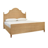 Chamberlain Rattan Bed Frame in King Size | Worlds Away Beds at Fig Linens and Home - Angle