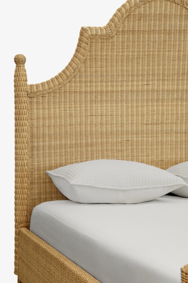 Chamberlain Queen Bed Frame by Worlds Away - Detail View at Fig Linens and Home