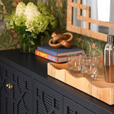 Claire Navy Blue Buffet | Worlds Away 4 Doors Consoles & Sideboards at Fig Linens and Home 9