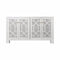 Claire White Buffet Cabinet 4 Doors Worlds Away at Fig LInens and Home - Front View