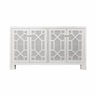 Claire White Buffet Cabinet 4 Doors Worlds Away at Fig LInens and Home - Front View