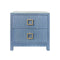 Cole Blue Side Table by Worlds Away 29"H x 28"W x 18"D Blue at FIG LINENS AND HOME 1