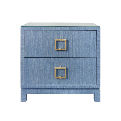 Cole Blue Side Table by Worlds Away 29"H x 28"W x 18"D Blue at FIG LINENS AND HOME 1