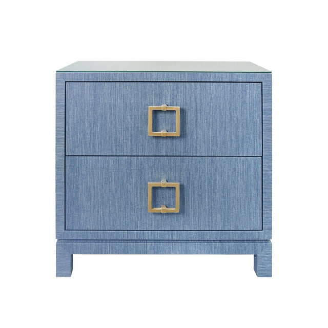 Cole Blue Side Table by Worlds Away 29"H x 28"W x 18"D Blue at FIG LINENS AND HOME 1
