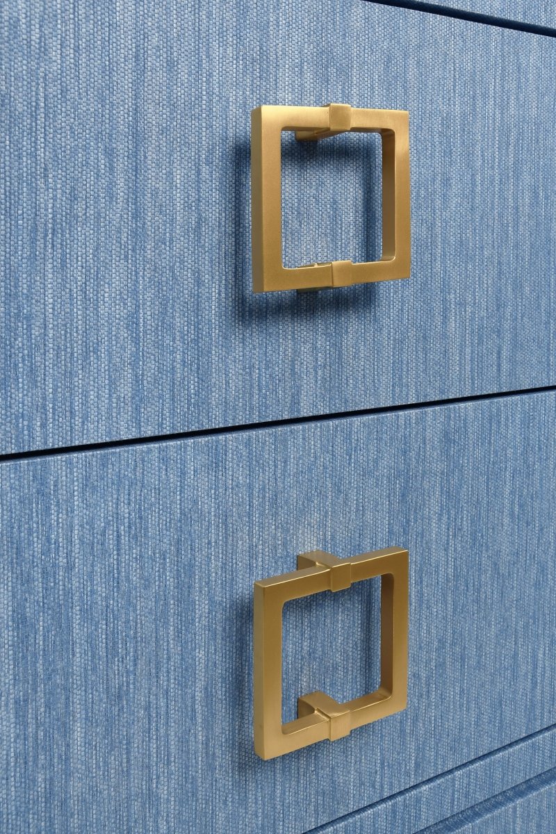 Cole Blue Side Table by Worlds Away 29"H x 28"W x 18"D Blue at FIG LINENS AND HOME 6