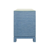 Cole Blue Side Table by Worlds Away 29"H x 28"W x 18"D Blue at FIG LINENS AND HOME 7