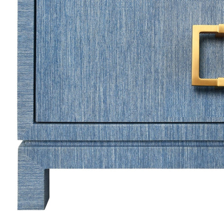 Cole Blue Side Table by Worlds Away 29"H x 28"W x 18"D Blue at FIG LINENS AND HOME 5