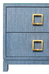 Cole Blue Side Table by Worlds Away 29"H x 28"W x 18"D Blue at FIG LINENS AND HOME 4