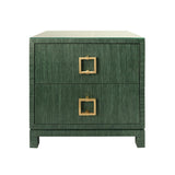 Cole Green Side Table by Worlds Away 29"H x 28"W x 18"D Green at FIG LINENS AND HOME 1