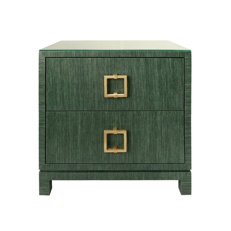 Cole Green Side Table by Worlds Away 29"H x 28"W x 18"D Green at FIG LINENS AND HOME 1