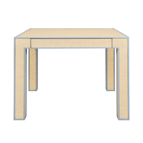 Collins Light Blue Game Table | Worlds Away Tables at Fig Linens and Home 1