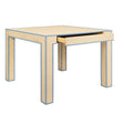 Collins Light Blue Game Table | Worlds Away Tables at Fig Linens and Home 2
