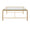 Worlds Away Connelly Gold Leaf Coffee Table at Fig Linens and Home - Front