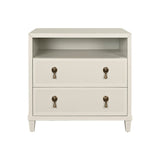Corine Antique White Side Table by Worlds Away at Fig Linens and Home