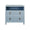 Corine Light Blue Side Table | Worlds Away at Fig Linens and Home - Front View