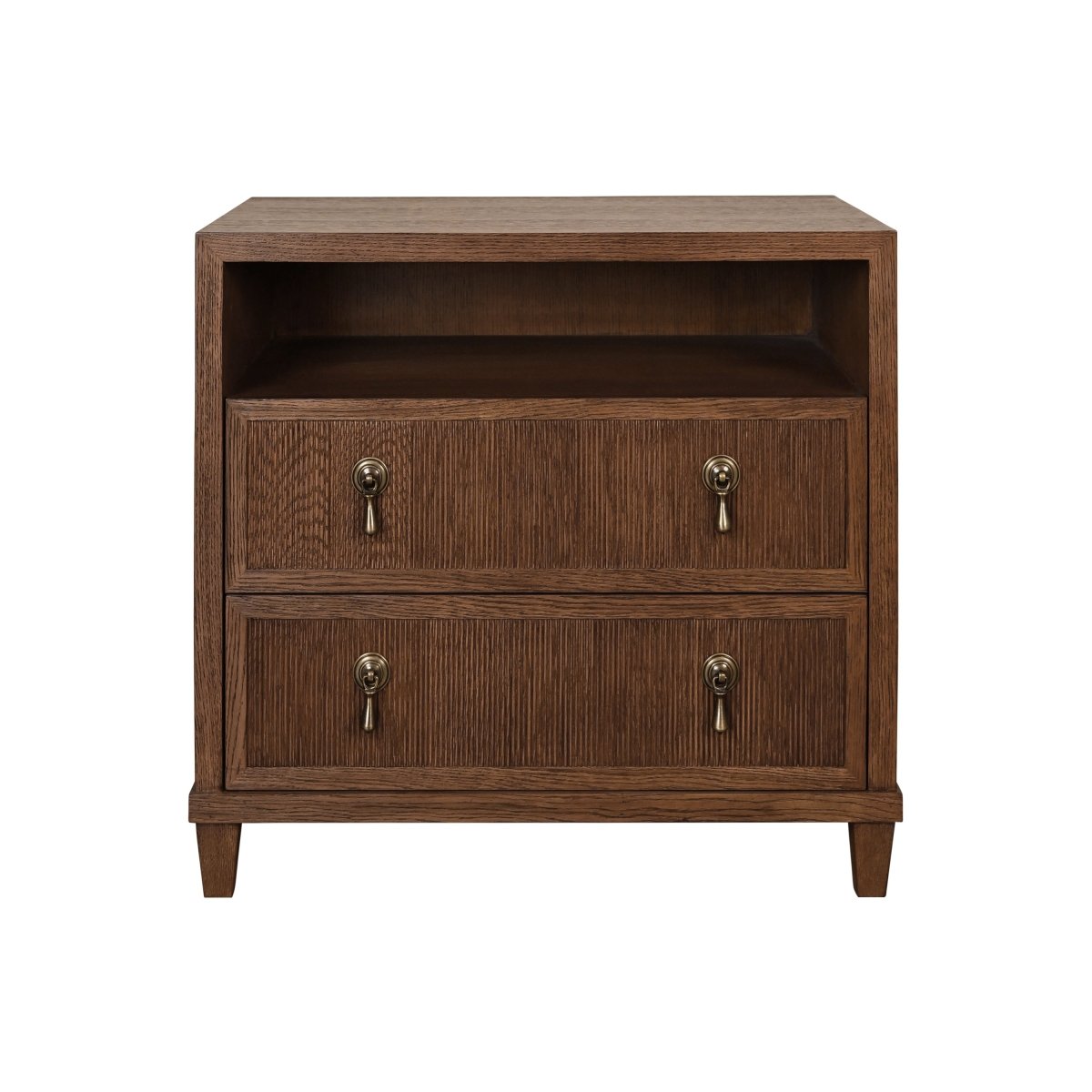 Worlds Away Corine Provincial Brown Oak Side Table at Fig Linens and Home