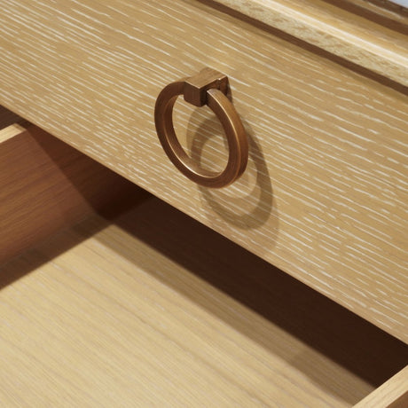 Single sink bath vanity - Worlds Away Cutler Cerused Oak Bathroom Vanity Hardware View