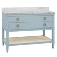 Cutler Light Blue 48" Bath Vanity by Worlds Away at Fig Linens and Home - View 2