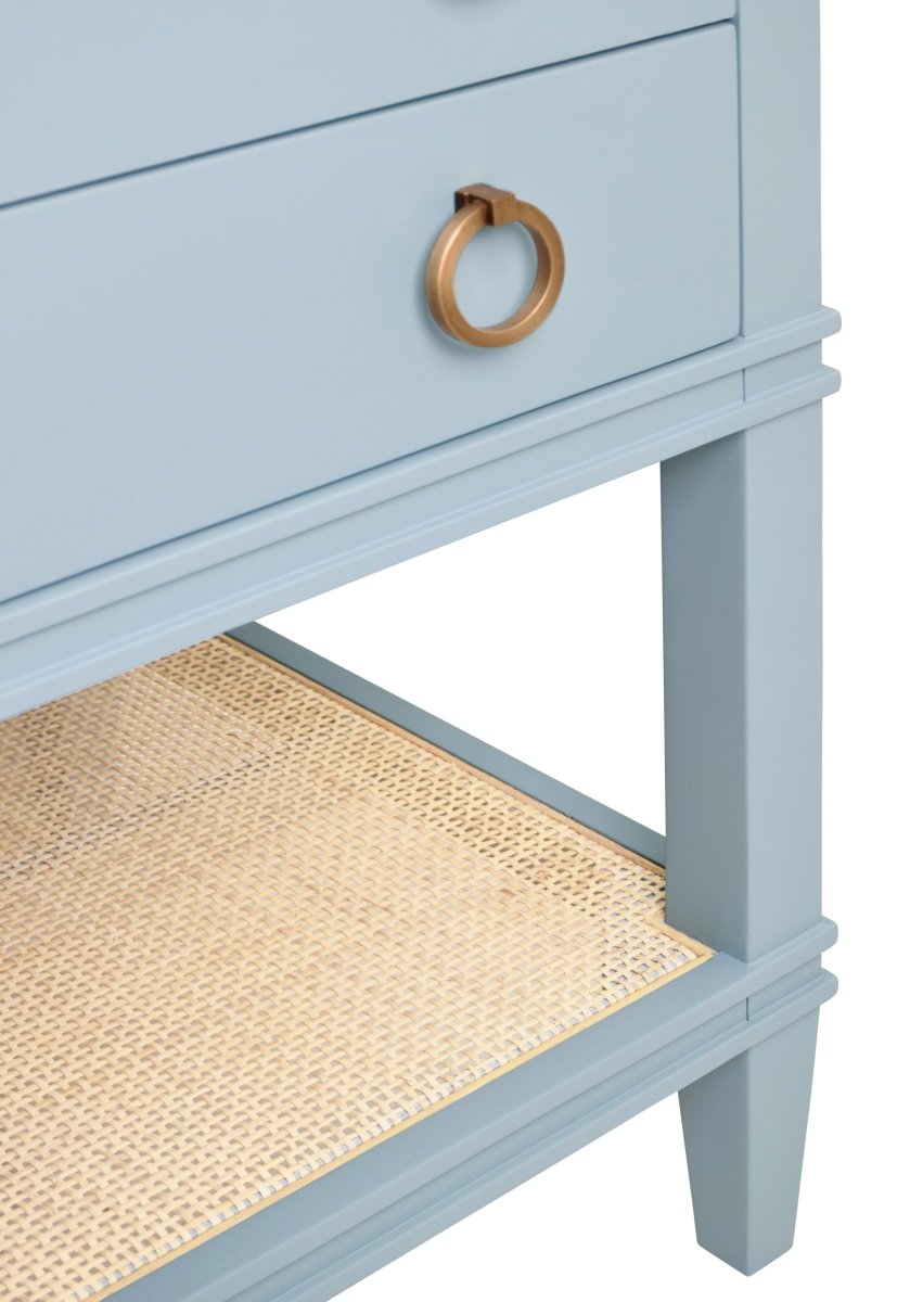 Cutler Light Blue 48" Bath Vanity by Worlds Away at Fig Linens and Home - Hardware Detail - View 1