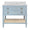 Cutler Light Blue Bathroom Vanity by Worlds Away at Fig Linens and Home - Front View