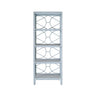 Danielle Light Blue Etagere by Worlds Away at Fig Linens and Home 1